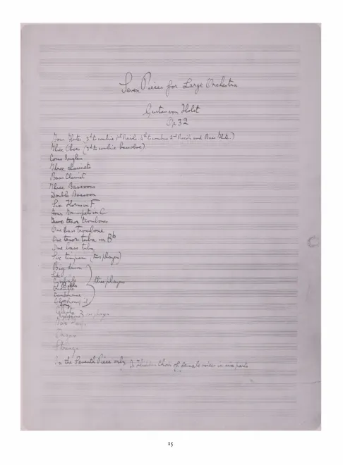 First page of The Planets
