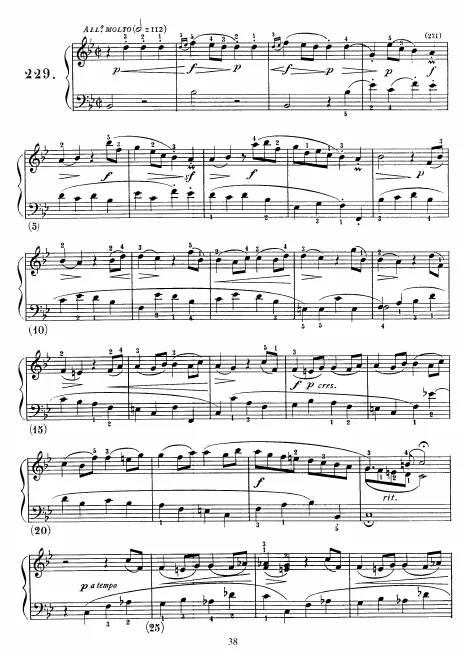 First page of Keyboard Sonata in B-flat major
