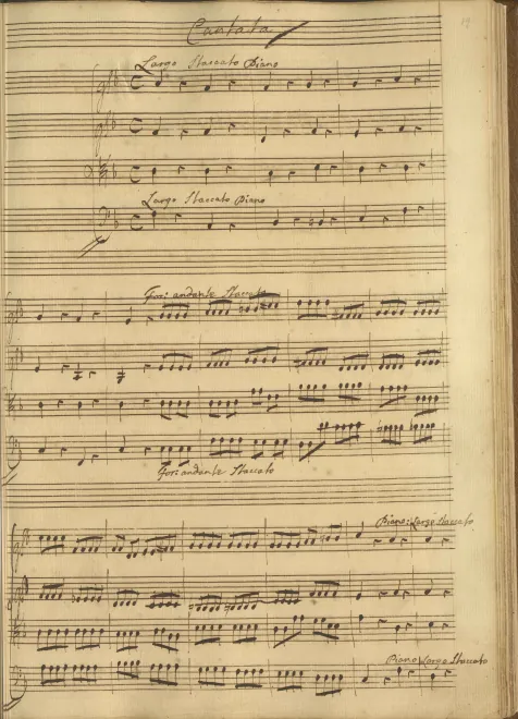 First page of Through flowery meads and verdant plains