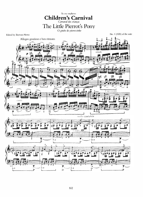 First page of Carnaval das crianças
