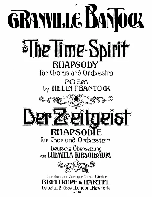 First page of The Time Spirit