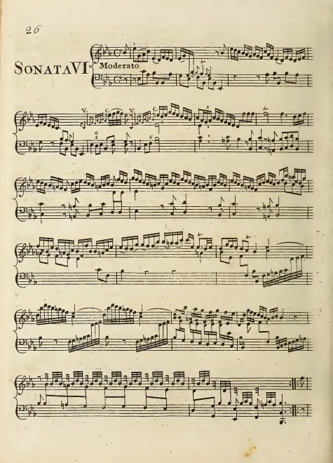 First page of Divertimento in E-flat major