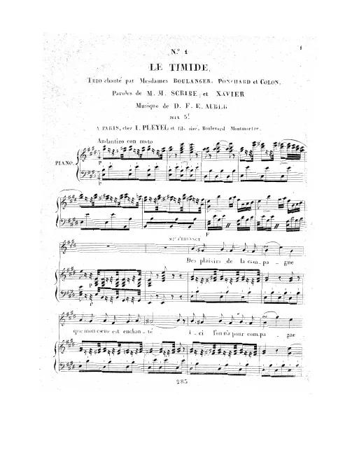 First page of Le timide