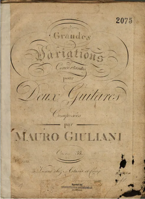 First page of Grandes variations concertantes