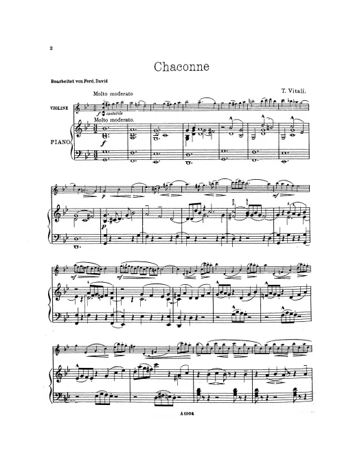 First page of Ciaconna