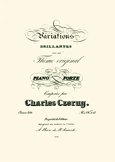 First page of Variations Brillantes sur un Thême Original