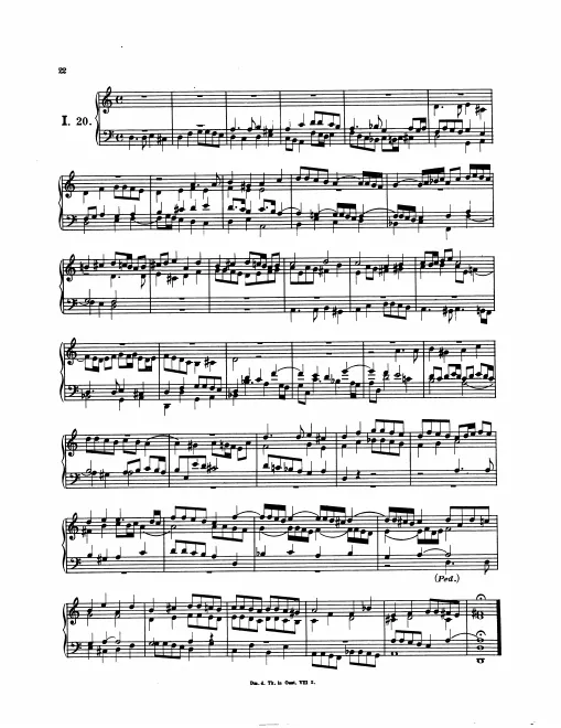 First page of Magnificat Fugue
