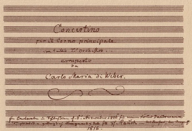 First page of Horn Concertino