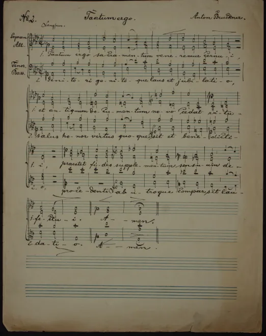 4. Tantum ergo in A♭ major - Complete score