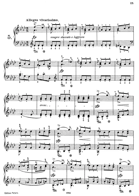 First page of Keyboard Sonata in F minor