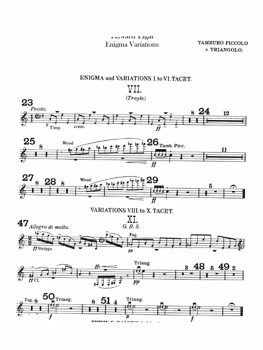 First page of Variations on an Original Theme