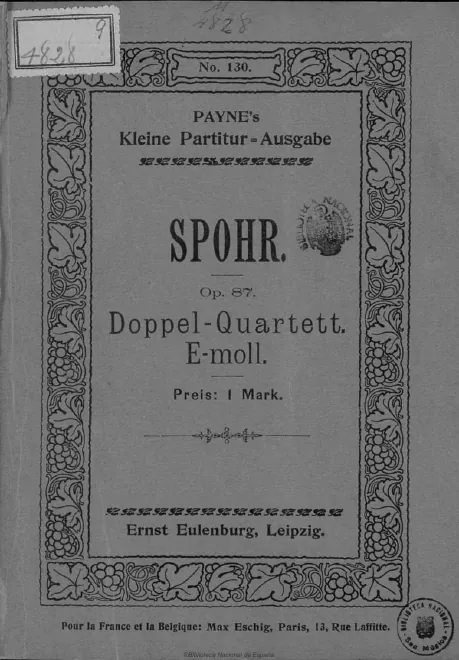 First page of Double String Quartet No.3