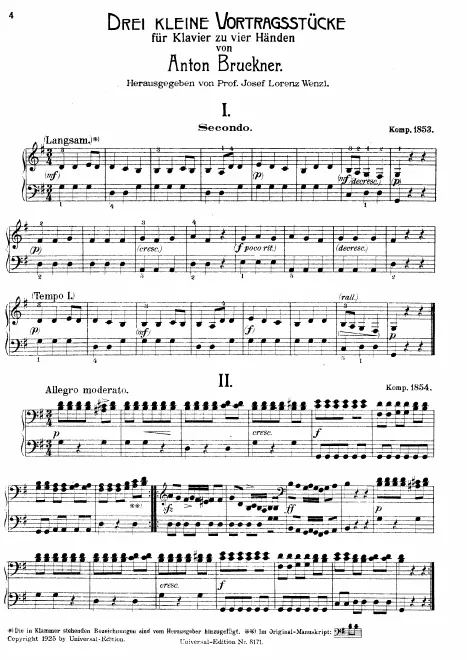 First page of 3 Kleine Vortragsstücke