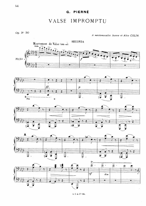 First page of Valse-Impromptu