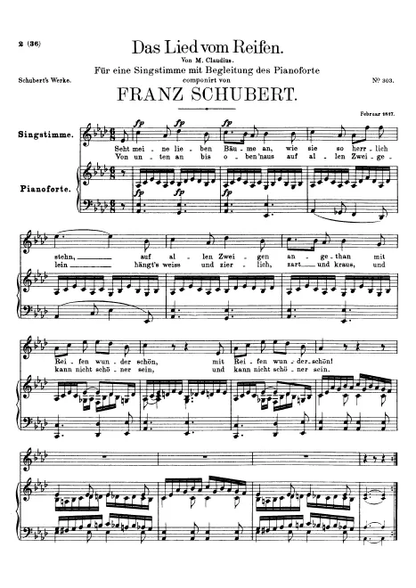 First page of Das Lied vom Reifen