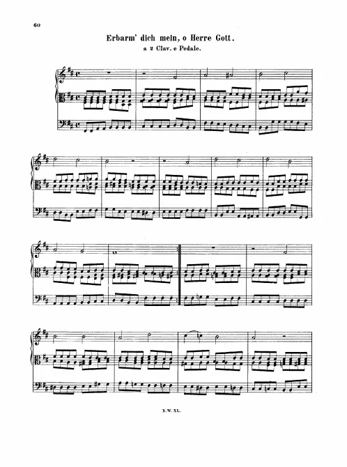 First page of Erbarm dich mein, o Herre Gott
