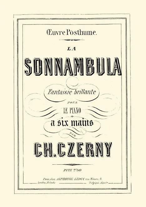 First page of Fantaisie sur des motifs de 'La sonnambula'