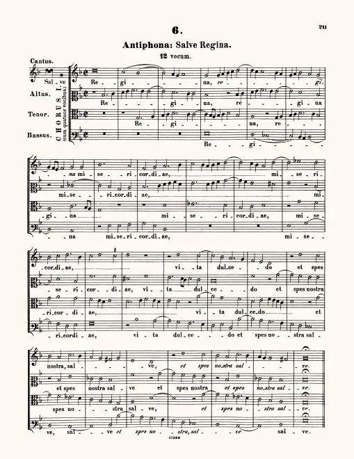 First page of Salve Regina