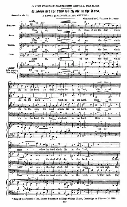 First page of Blessed are the dead which die in the Lord