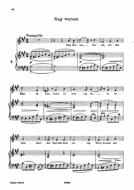 First page of Tell Me Why