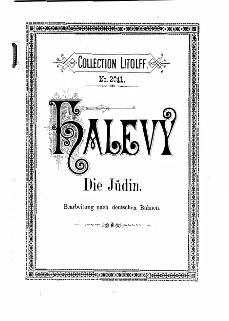 First page of La Juive