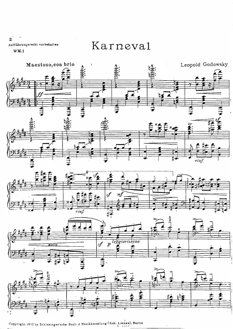 First page of Walzermasken
