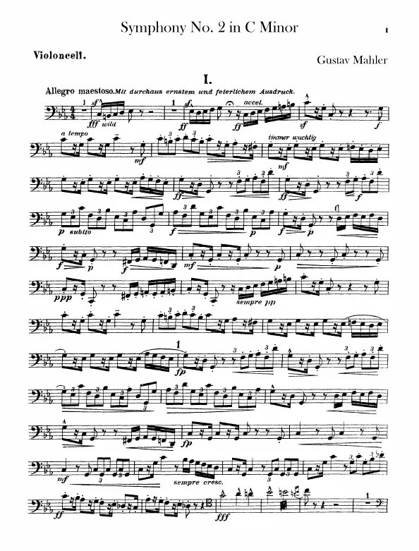 First page of Symphony No.2