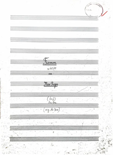 First page of 16 Gesänge