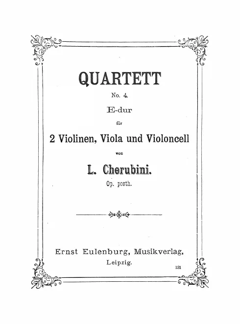 First page of String Quartet No.4