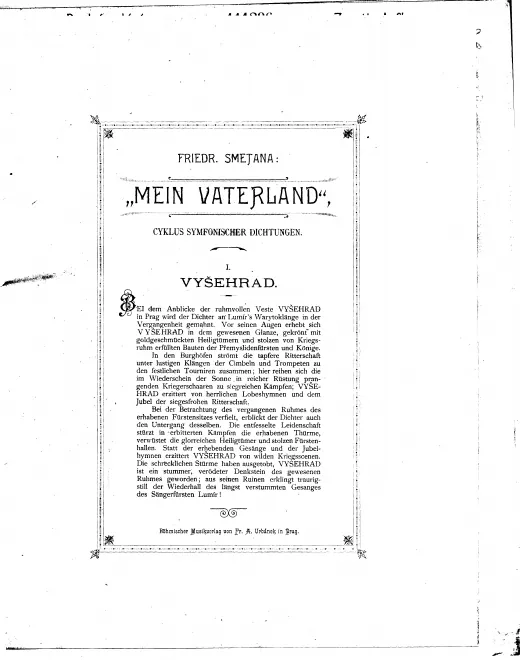 First page of Vyšehrad