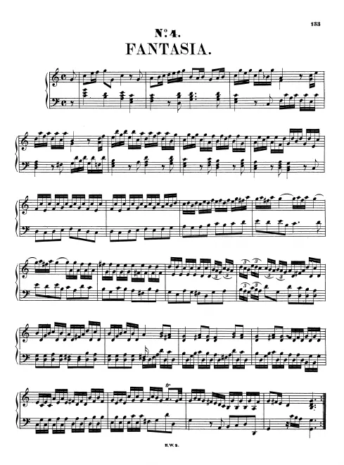 First page of Fantasia in C