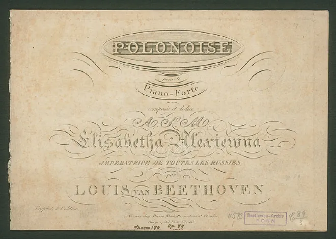 First page of Polonaise in C Major, Op.89