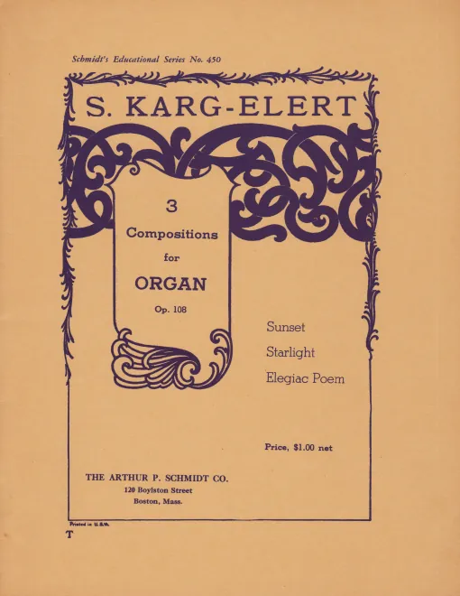 First page of 3 Compositions for Organ