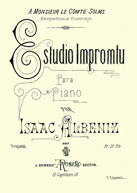 First page of Estudio impromptu