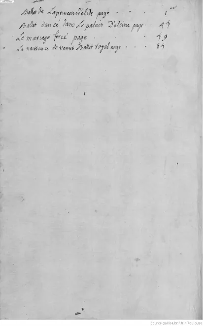 First page of La Princesse d'Élide
