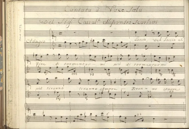 First page of Lascia, deh lascia al fine