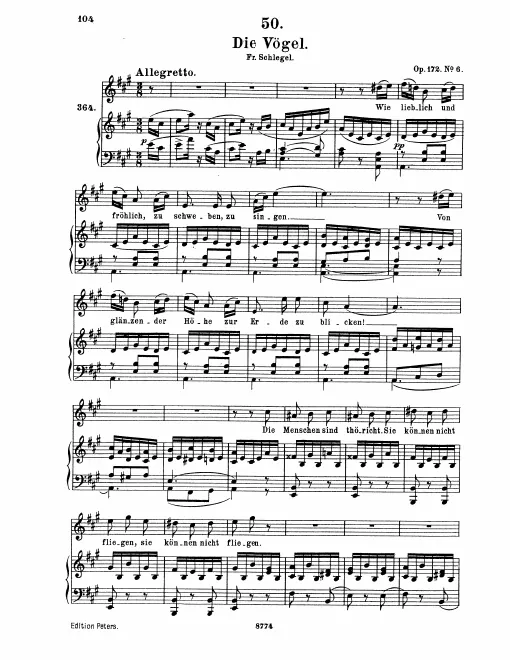 First page of Die Vögel