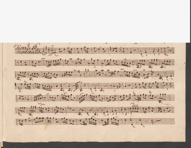 First page of Baryton Trio in D major