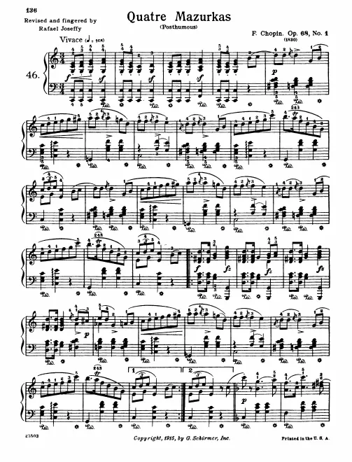 First page of Mazurkas