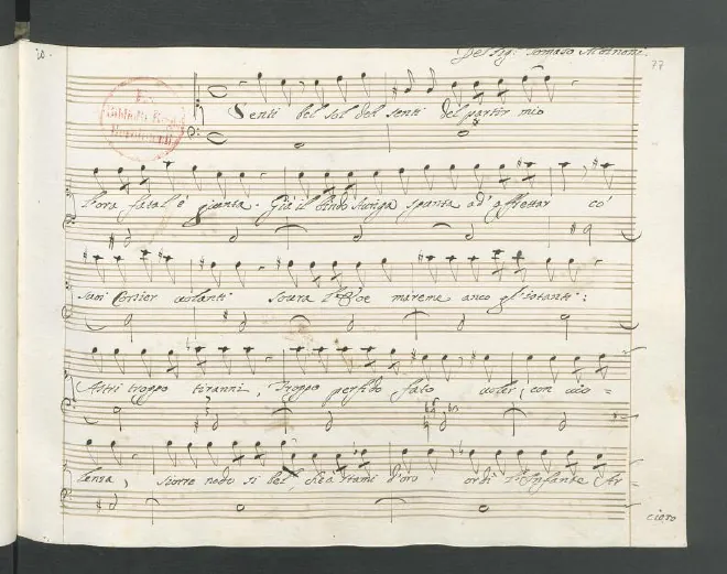 First page of Senti, bel sol, deh senti