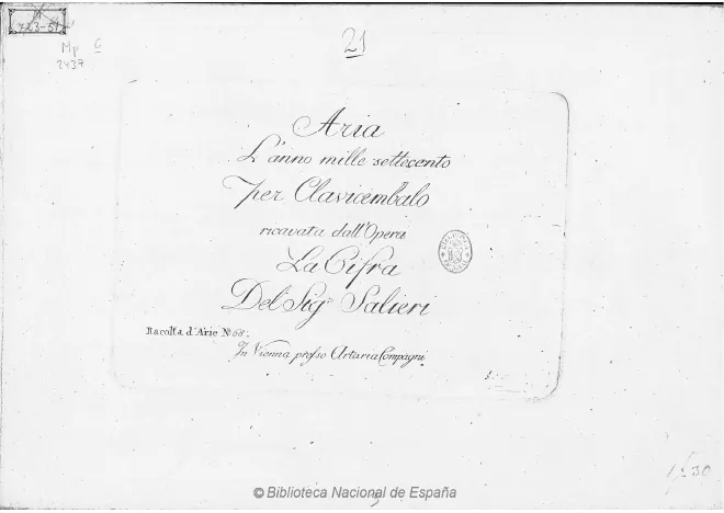 First page of La cifra