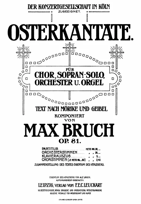 First page of Osterkantate