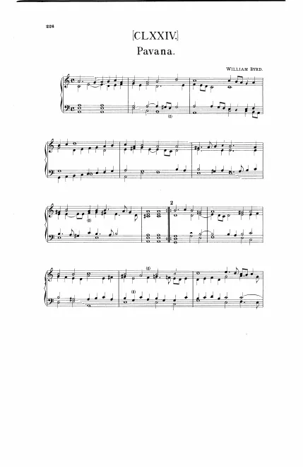 First page of Pavana & Galliarda