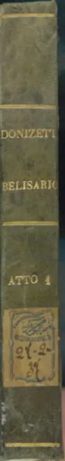First page of Belisario