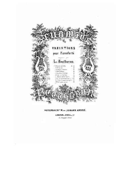 First page of Variations in G major