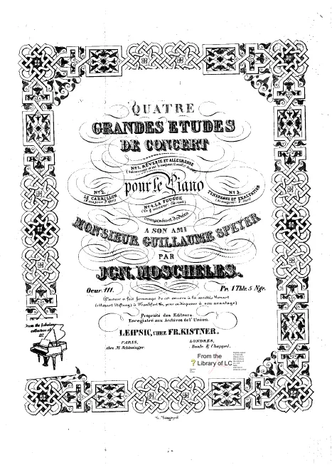 First page of 4 Grandes études de concert