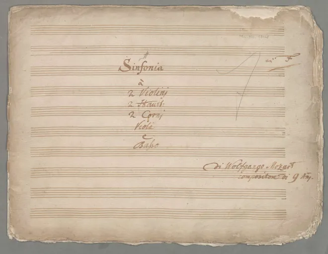 First page of Symphony in F major