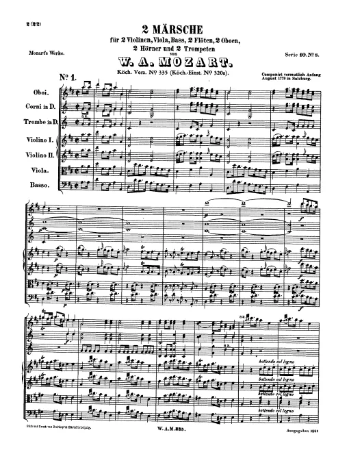 First page of 2 Marches