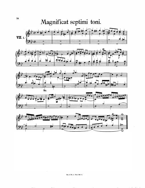 First page of Magnificat Fugue