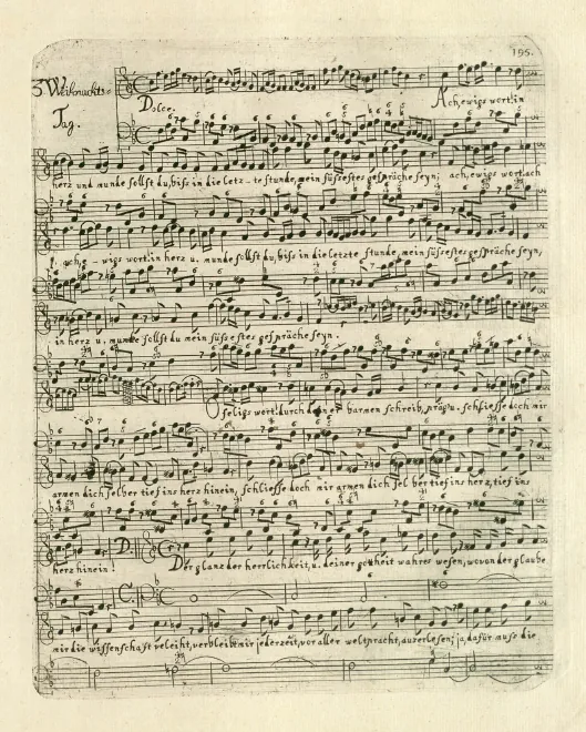 First page of Ach ewiges Wort, in Herz und Munde